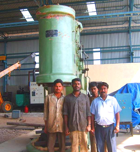 用户现场-560KG空气锤在印度